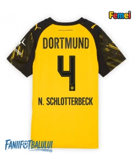 Borussia Dortmund Nico Schlotterbeck #4 Tricou Fotbal Replică 2025-26 Femei Acasa